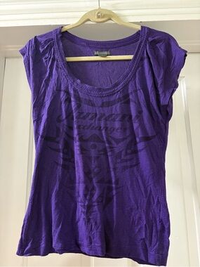 Armani Exchange Women’s Purple Short Sleeve Shirt Size Small